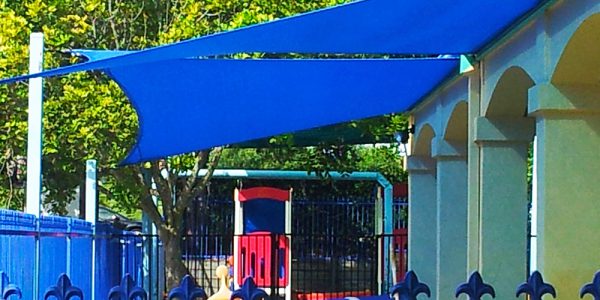 Shade sails for Daycare Centres